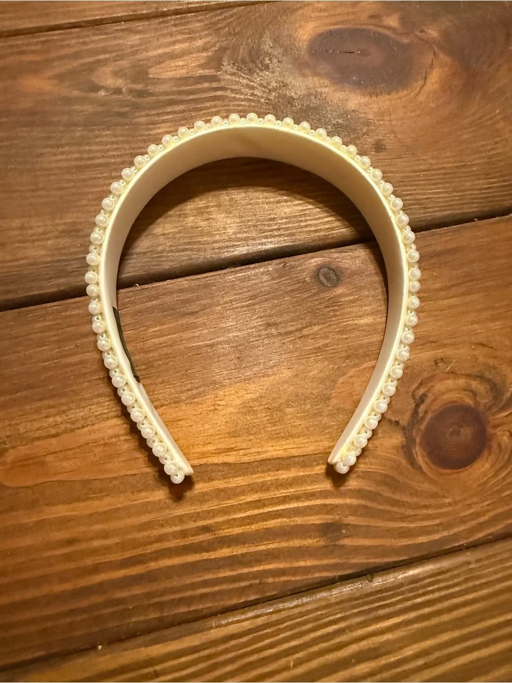 J. Crew Wide Faux Pearl Headband